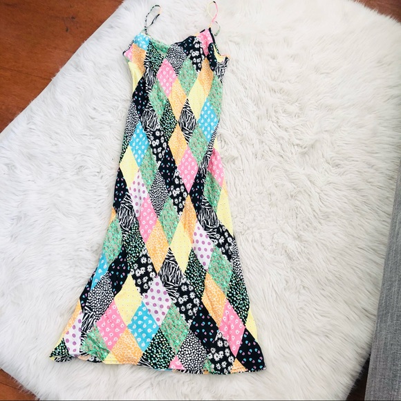 🔥Sales - RIXO for Target Patchwork Floral Slip Dress - Size XS - Picture 4 of 11